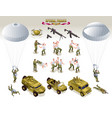 special operations forces collection isometric vector image