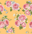 watercolor rose pattern vector image