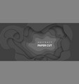background with black color paper cut shapes 3d vector image vector image
