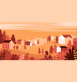 in simple minimal geometric flat style - autumn vector image vector image