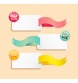 ribbon soft color sale tag vector image