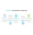 timeline infographics vector image