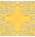 yellow lace seamless pattern vector image