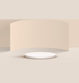 3d minimalist product display light pastel podium vector image