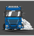 drift truck vector image vector image