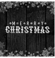 wooden black christmas background with snowflakes vector image vector image