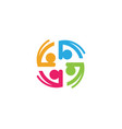 adoption and community care logo vector image