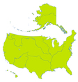 map of usa vector image