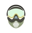 paintball mask with goggles icon vector image