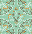 seamless pattern with ethnic arrows feathers vector image