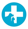 pet icon for veterinary help vector image