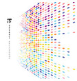 abstract perspective colorful halftone texture vector image
