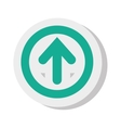 arrow isolated flat icon vector image vector image