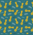 pineapple natural seamless pattern background vector image