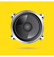 speakers design over yellow background vector image