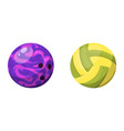 sport balls isolated tournament win round bowling vector image
