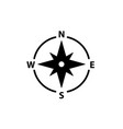 compass logo icon north arrow orienteering vector image