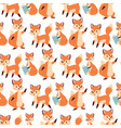 fox character doing different activities funny vector image