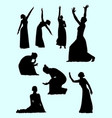 opera and theater gesture silhouette 04 vector image