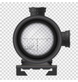 realistic sniper scope weapon accuracy and aim vector image
