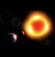 solar eclipse vector image