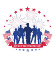 4th july independence day vector image
