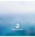 abstract blue sea background vector image