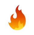 fire icon isolated from background color gradient vector image