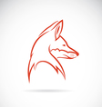 image of an fox head vector image vector image