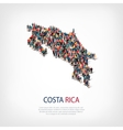 people map country costa rica vector image