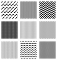 seamless wavy line patterns vector image
