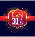 abstract diwali sale background with offer details vector image vector image