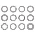 circle greek frames round meander borders vector image
