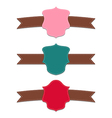 collection set colorful labels geometric emblems vector image vector image