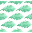 seamless pattern watercolor ferns vector image vector image
