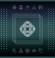 traditional geometric oriental arabic pattern vector image