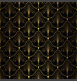 art deco pattern seamless white and gold vector image vector image