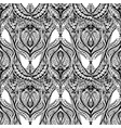 black and white ornamental lotus bohemian vector image vector image
