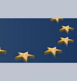 european union flag stars in 3d vector image vector image