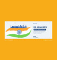 happy indian republic day cover page design vector image