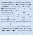set of flourishes page decor vector image vector image