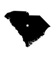 south carolina sc state map usa with capital city vector image vector image