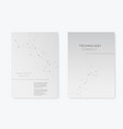 set brochures template with connect design vector image