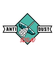 color vintage cleaning service emblem vector image