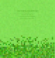green abstract pixel square mosaic background vector image