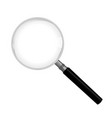 magnifying glass isolated on white background vector image