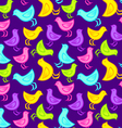 bird pattern purple vector image