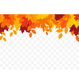 autumn falling leaves isolated vector image