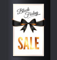 card with black ribbon vector image vector image