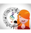 music and sound design vector image